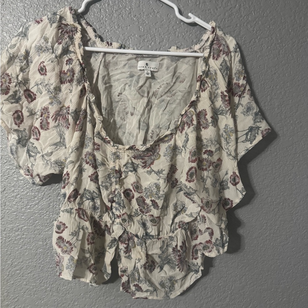 True Craft Floral Blouse – Size L